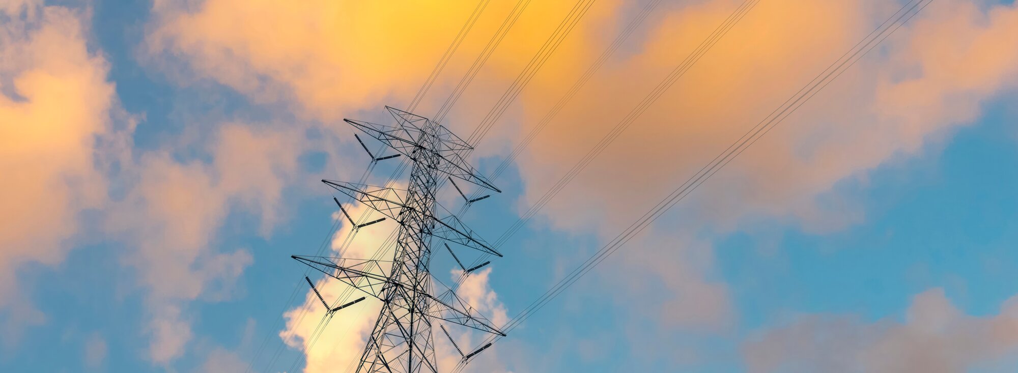 Banner,High,Voltage,Pole,Electric,Wiring,Distribution,Landscape,Energy,Engineering.